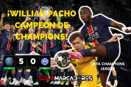 Willian Pacho brilló con el PSG en una final inolvidable