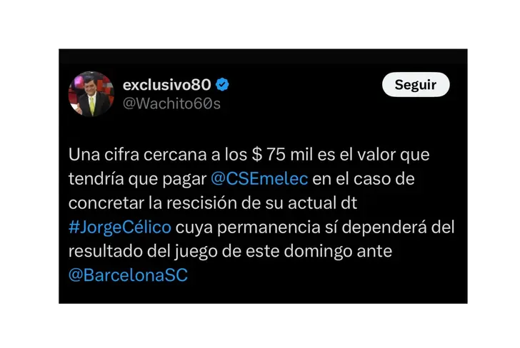 ¿Derrota costosa? Lo que Emelec tendría que pagar si pierde el Clásico del Astillero 1 ¿Derrota costosa? Lo que Emelec tendría que pagar si pierde el Clásico del Astillero