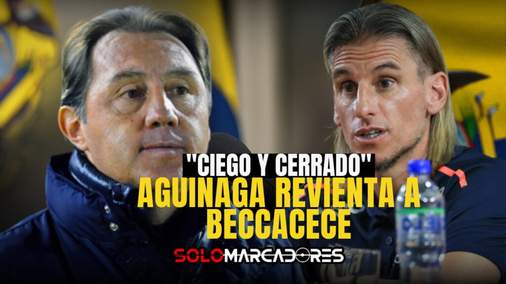 ¡Alex Aguinaga explota contra Beccacece! Denuncia falta de respeto al fútbol ecuatoriano y exige cambios