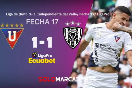 ¡Gol agónico y regreso soñado! Así salvó Arce a Liga de Quito ante Independiente del Valle