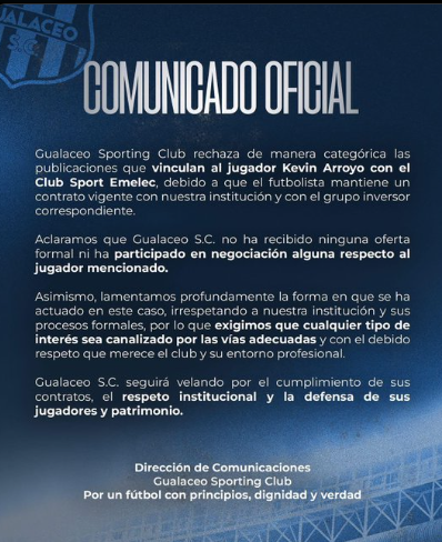 ¿Fichaje ilegal en el fútbol ecuatoriano? El caso Kevin Arroyo enciende las alarmas 2 Gualaceo SC