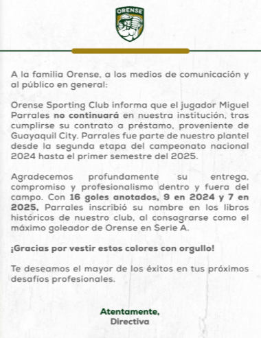 ¡Los goles que el Monumental ya quiere! Miguel Parrales dice adiós a Orense