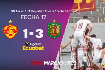Deportivo Cuenca sorprende a Aucas y se mete en la pelea por la LigaPro
