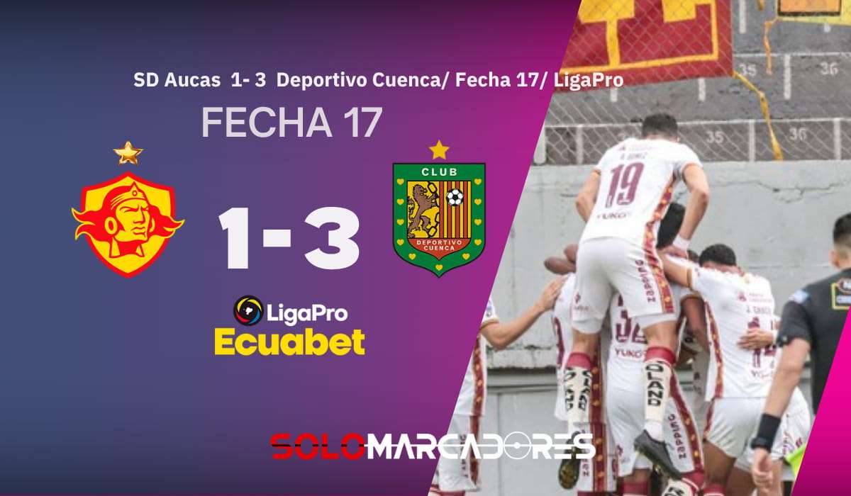 Deportivo Cuenca sorprende a Aucas y se mete en la pelea por la LigaPro
