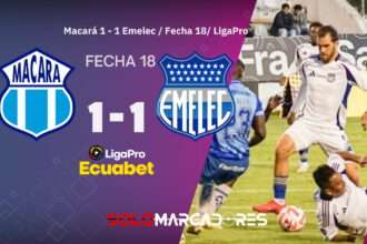 ¡Otra vez se le escapa! Emelec empata con Macará y sigue sin levantar en la LigaPro