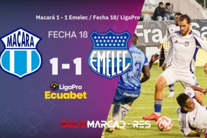 ¡Otra vez se le escapa! Emelec empata con Macará y sigue sin levantar en la LigaPro