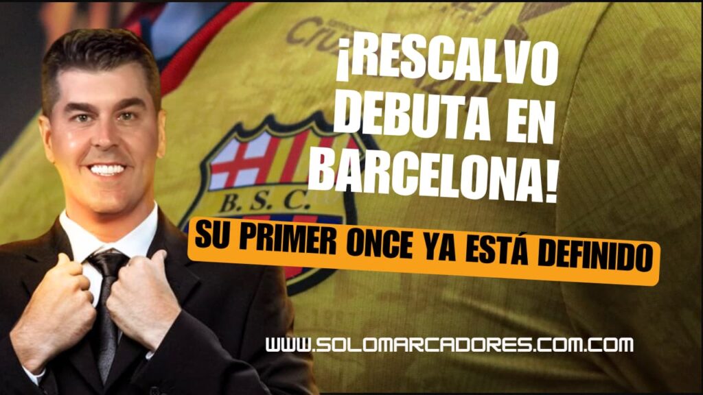¡La era de Ismael Rescalvo en Barcelona SC comienza! Su primera alineación sorprende a la hinchada