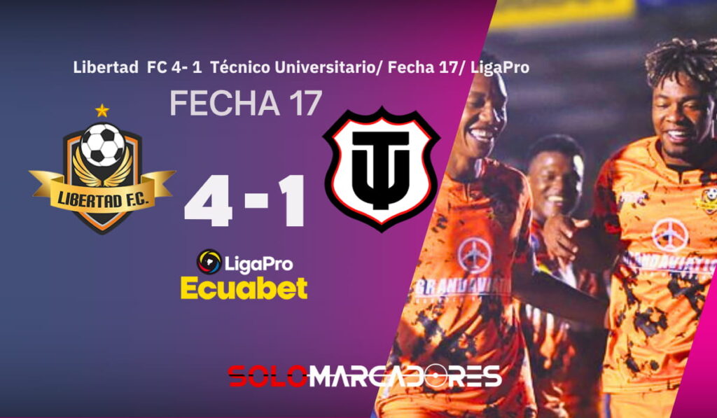 Libertad goleó a Técnico Universitario