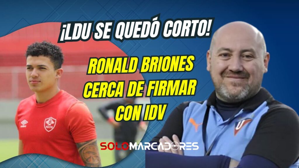 ¿Revive la Bordadora? Miguel Ángel Ramírez suena fuerte para dirigir a Liga de Quito y emociona a la hinchada 3 ¡Liga de Quito lo quiso, pero no le alcanzó! Ronald Briones se acerca a otro gigante del fútbol ecuatoriano