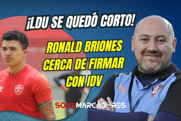 ¡Liga de Quito lo quiso, pero no le alcanzó! Ronald Briones se acerca a otro gigante del fútbol ecuatoriano