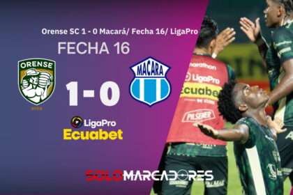 Orense derrota a Macará y escala en la tabla de la LigaPro