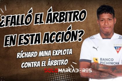 Richard Mina alza la voz tras polémica en el LDU vs IDV