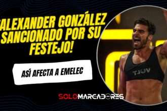 ¡El festejo que le costó caro a Emelec! Alexander González marcó un golazo y terminó sancionado
