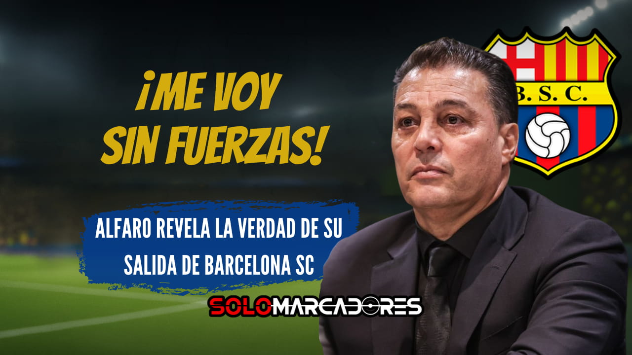 ¡Bombazo en el fútbol ecuatoriano! Alfaro Moreno rompe el silencio y revela por qué dejó Barcelona SC