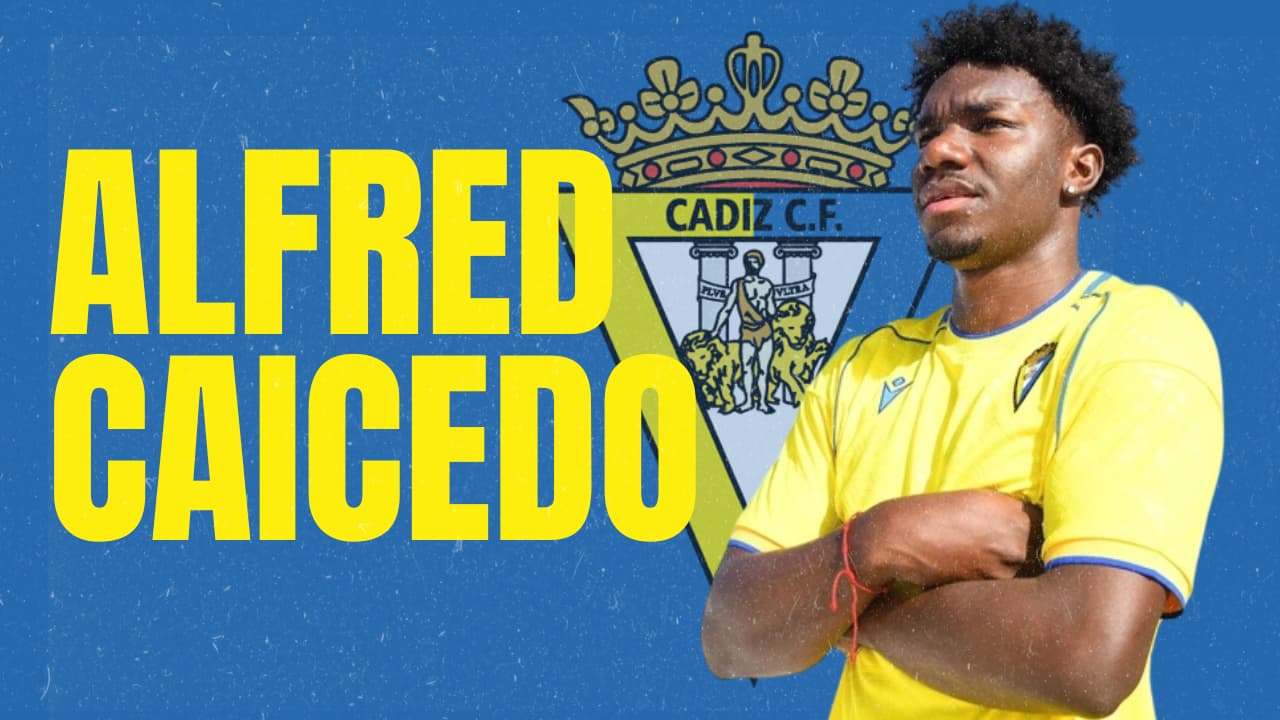 Alfred Caicedo ya entrena con el Cádiz