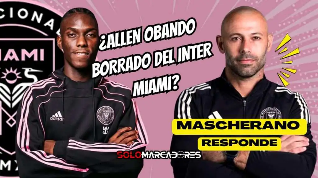 Allen Obando otra vez ausente: ¿Por qué no entra en los planes del Inter Miami? 2 Allen Obando sin minutos en la MLS: la respuesta de Javier Mascherano