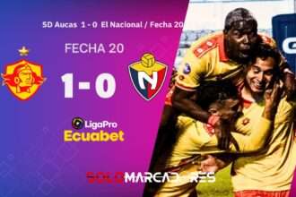 Aucas venció con lo justo a El Nacional en Ambato