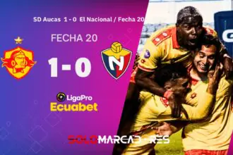 Aucas venció con lo justo a El Nacional en Ambato