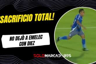 A Pesar del Dolor: Cueva continuó en Cancha para Salvar a Emelec de Quedarse con Diez