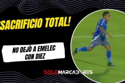 A Pesar del Dolor: Cueva continuó en Cancha para Salvar a Emelec de Quedarse con Diez