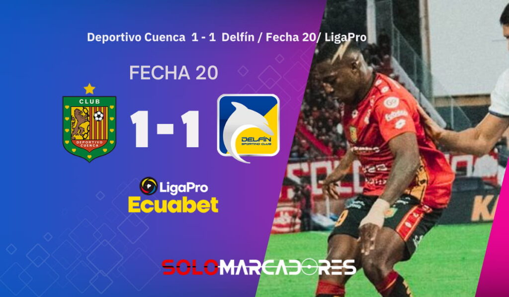 ¡Empate de viejos conocidos! Deportivo Cuenca y Delfín empatan en un partido muy cerrado