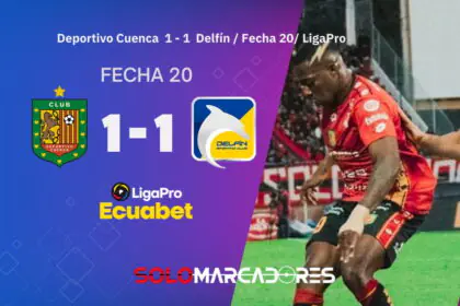 ¡Empate de viejos conocidos! Deportivo Cuenca y Delfín empatan en un partido muy cerrado