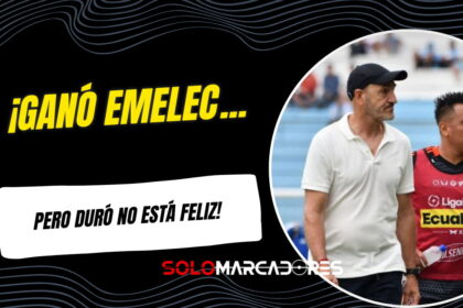 “Ganamos, pero no me voy contento”: El debut con doble filo de Guillermo Duró en Emelec