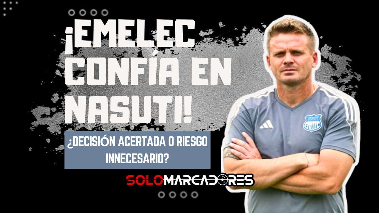 ¡Emelec elige la estabilidad! Christian Nasuti seguiría al mando del Bombillo en plena lucha por la recuperación