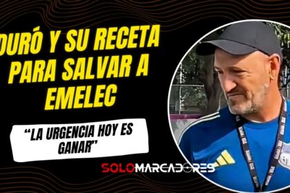 Emelec y su nuevo DT, Guillermo Duró: "El objetivo inmediato es sumar puntos"