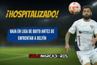 Gian Allala hospitalizado: baja sensible en la defensa de Liga de Quito