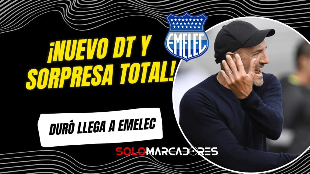¡Cambio de mando en Emelec! Guillermo Duró asume la dirección técnica del Bombillo