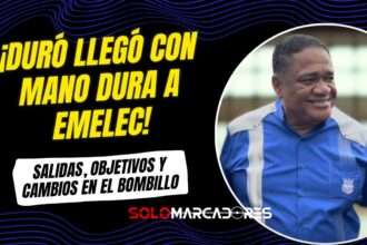 ¡Revolución en Emelec! Guillermo Duró toma el mando y ya hay salidas confirmadas