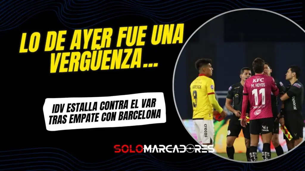 ¿Qué pasó entre Matías Fernández y Yerson Zambrano? Polémica arbitral sacude el fútbol ecuatoriano 2 ¡Indignación en el fútbol ecuatoriano! Independiente del Valle estalla por fallos arbitrales ante Barcelona SC