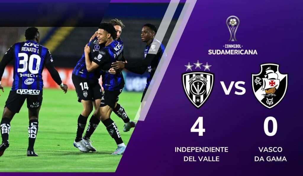 Independiente del Valle goleó a Vasco Da Gama y sueña con los octavos de final