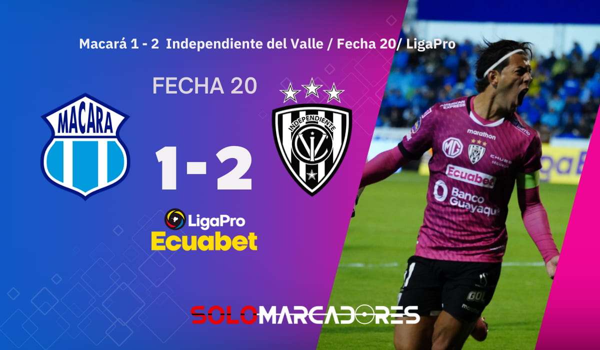 Independiente del Valle venció a Macará y amplió su ventaja en la LigaPro