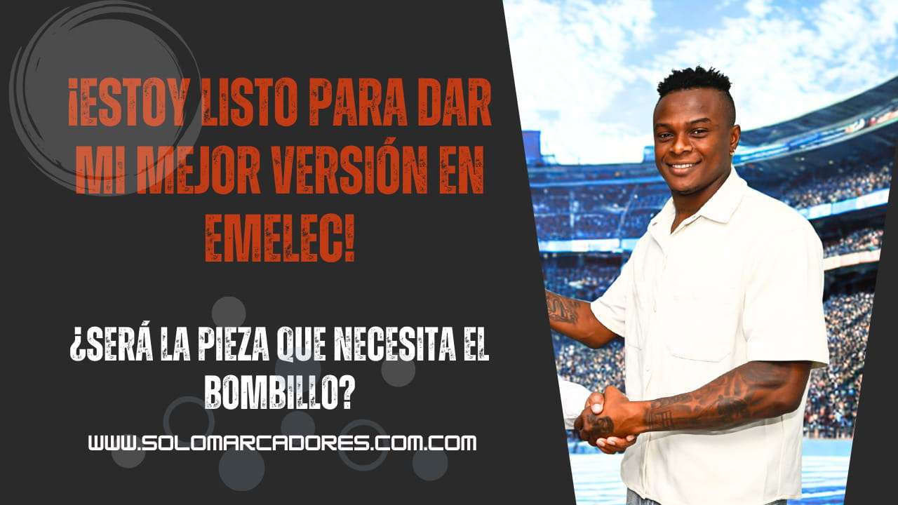 José Angulo habló claro antes de su debut con Emelec