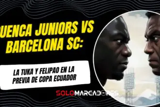 La Tuka y Felipao en la previa: Cuenca Juniors promociona su duelo ante Barcelona SC