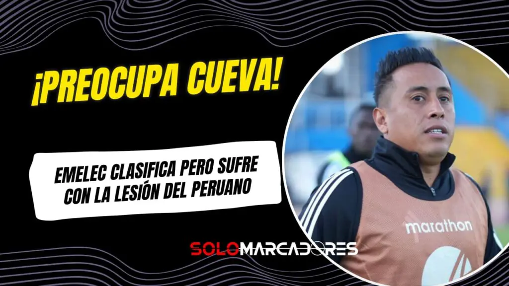 ¿Alarma en Emelec? La lesión de Christian Cueva genera preocupación en plena Copa Ecuador