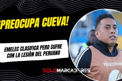¿Alarma en Emelec? La lesión de Christian Cueva genera preocupación en plena Copa Ecuador