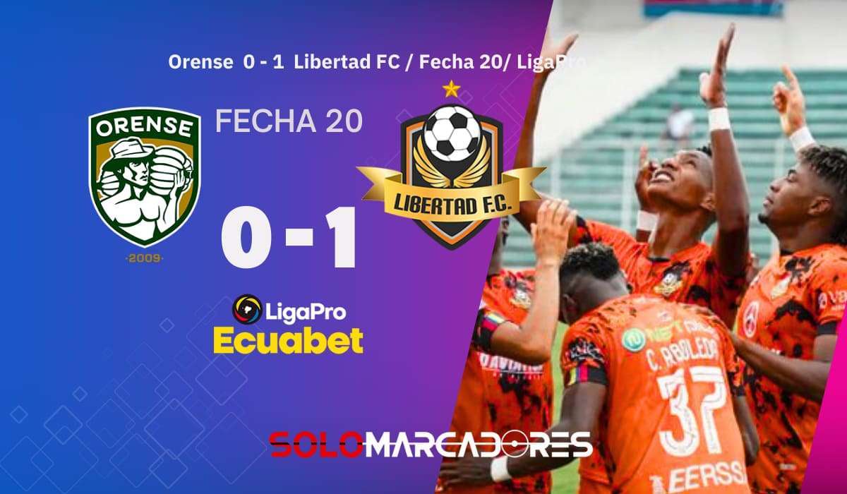 ¡Machala se quedó sin fiesta! Libertad venció a Orense y revive en la lucha por el título