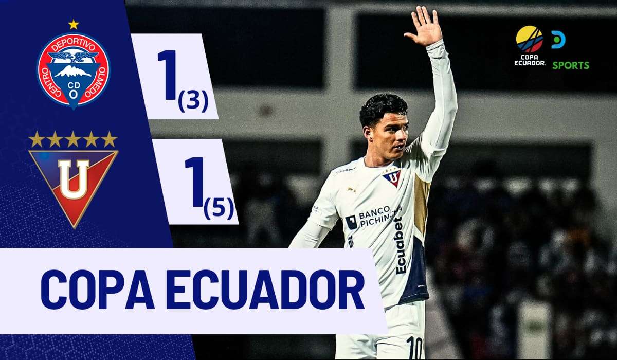 Copa Ecuador 2025:  Liga de Quito le ganó a Olmedo por penales y clasificó a octavos