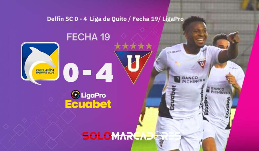 ¡El Rey despierta con fuerza! Liga de Quito venció a Delfín y subió al tercer puesto