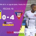 🟡⚪️ ¡El Rey despierta con fuerza! Liga de Quito venció a Delfín y subió al tercer puesto 3 ¡El Rey despierta con fuerza! Liga de Quito venció a Delfín y subió al tercer puesto