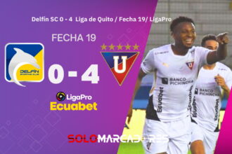 ¡El Rey despierta con fuerza! Liga de Quito venció a Delfín y subió al tercer puesto