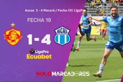 Macará respira con una goleada clave ante Aucas en Chillogallo