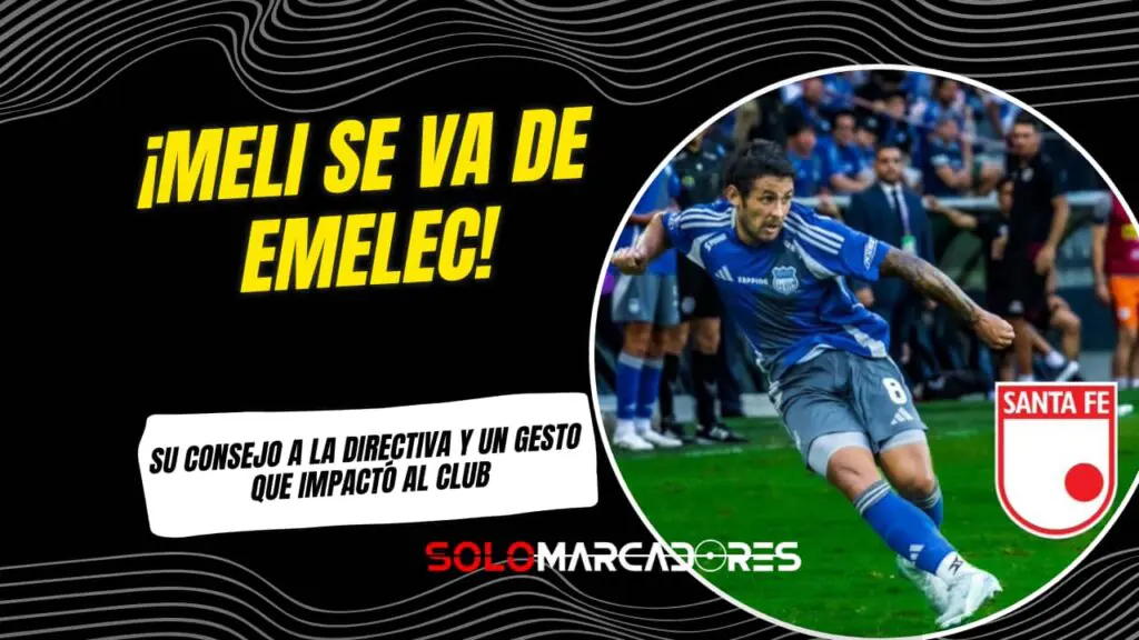 ¡Emelec elige la estabilidad! Christian Nasuti seguiría al mando del Bombillo en plena lucha por la recuperación 2 Marcelo Meli se va de Emelec y deja un mensaje que la directiva no puede ignorar