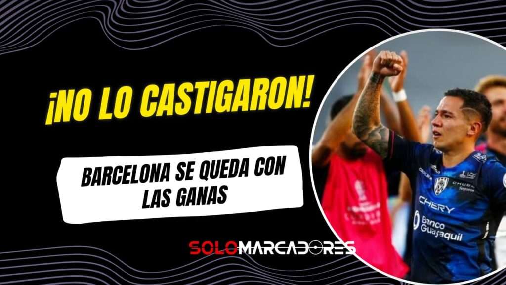 Matías Fernández no recibió sanción tras la denuncia presentada por Barcelona SC