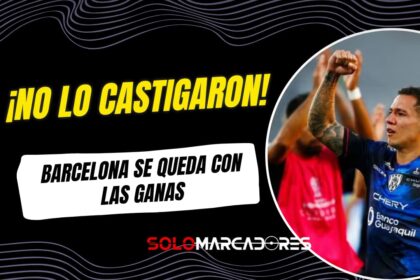 Matías Fernández no recibió sanción tras la denuncia presentada por Barcelona SC