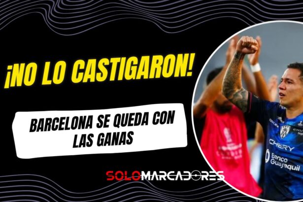 Matías Fernández no recibió sanción tras la denuncia presentada por Barcelona SC