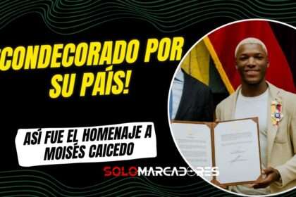 Moisés Caicedo fue condecorado en Ecuador: así fue su reconocimiento en la Asamblea Nacional